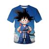 Summer Dragon Ball T-shirt Children's T-shirt Anime Character Sun Wukong Super Saiya T-shirt Fashion Short Sleeve