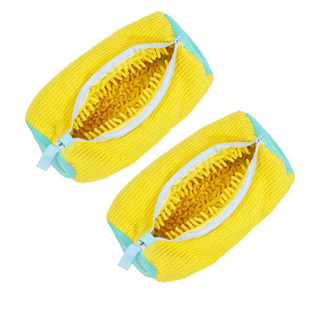 1/2PCS Wash Shoes Bag Padded Net Laundry Shoes Protector Fluffy Fibers Polyester Washing Shoes Machine Laundry Bag Drying Bags