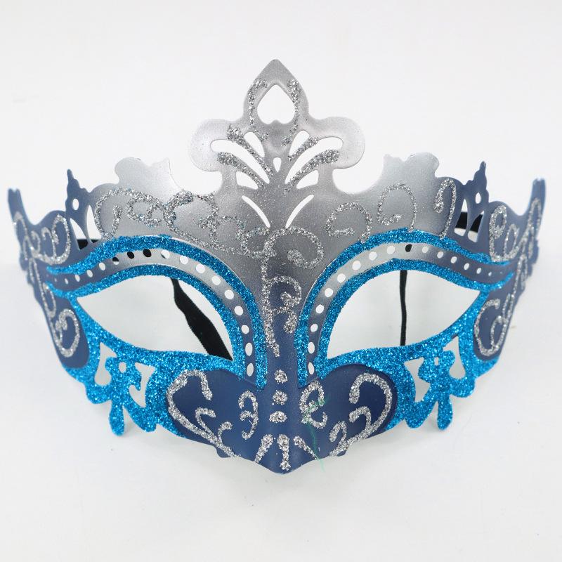 1PC Masquerade Mask Vintage Mask Black Antique Copper Half Face Mask Plastic Halloween Costume Party Mask Women Men