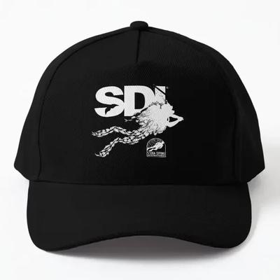 Mergulho Internacional Sdi Scuba Boné de Beisebol Chapéu Casual Boné Snapback Hip Hop Casquette Exterior Sol Estampado Preto