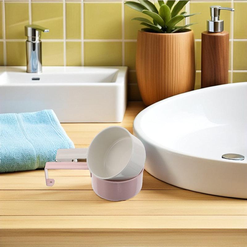 2Pcs Iron Laundry Detergent Measuring Scoop for Liquid Powder Soap Pet Food Rice Flour Dry Goods Ergonomic Handle Hanging Design