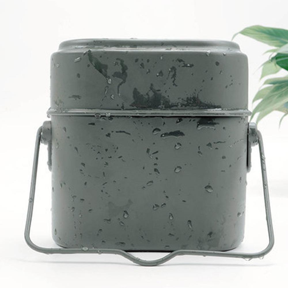 Durable Aluminium Alloy Mess Tin Portable Lightweight Lunch Box Multifunction Mess Kit Outdoor Camping