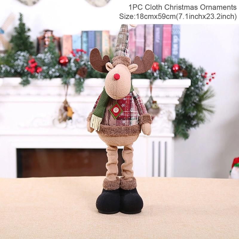 Christmas Stretchy Plush Toys Santa Snowman Reindeer Xmas Decor Home Party