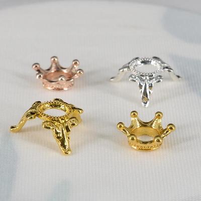 Metal Şiddetli Ayı Taçlı Kristal Küre Mini Taban: El Yapımı Aksesuarlar ve Hediyeler ve Dekorasyon için El Sanatları.