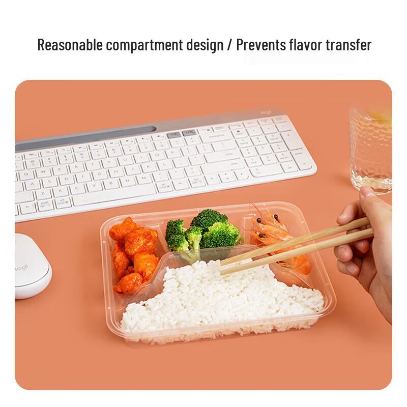 Disposable Four-Compartment Lunch Box