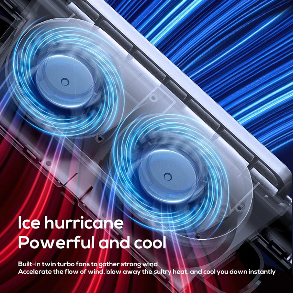 2 PCS Car Rear Seat Fans 3 Speeds Adjustable USB To Type-C 5V/2A Electric Car Headrest Cooling Air Fan USB Rechargeable