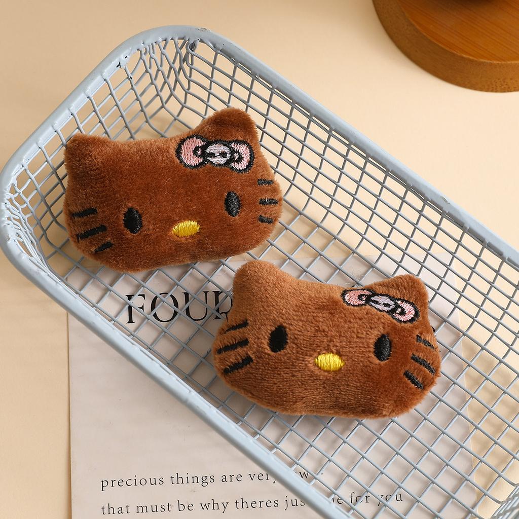 Cartoon cute kitten plush brooch doll doll bag pendant hat scarf clothing accessories