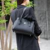 Linle Women's Shoulder Bag, Tote Bag, Handbag, 2-Way, Large Capacity, Work Bag with Front Pocket, D.KELLY (942 Dark Blue)