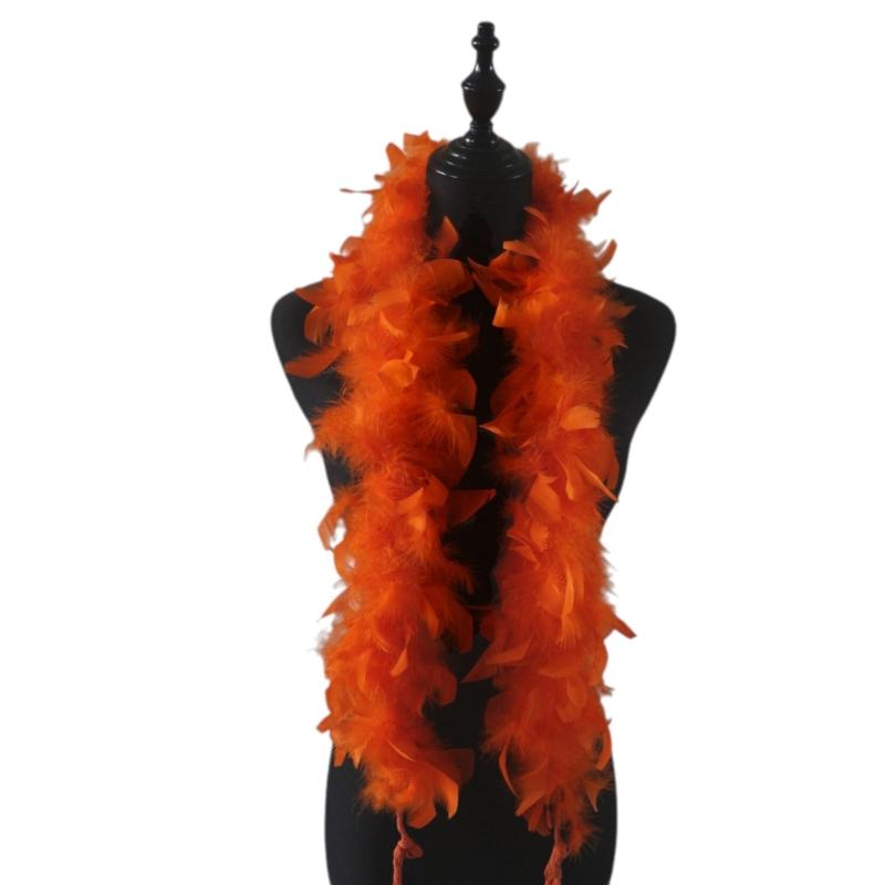 

Пір яні боа модний костюм шарф сценічний шарф весільний душ рольова гра шиї носити помаранчевий