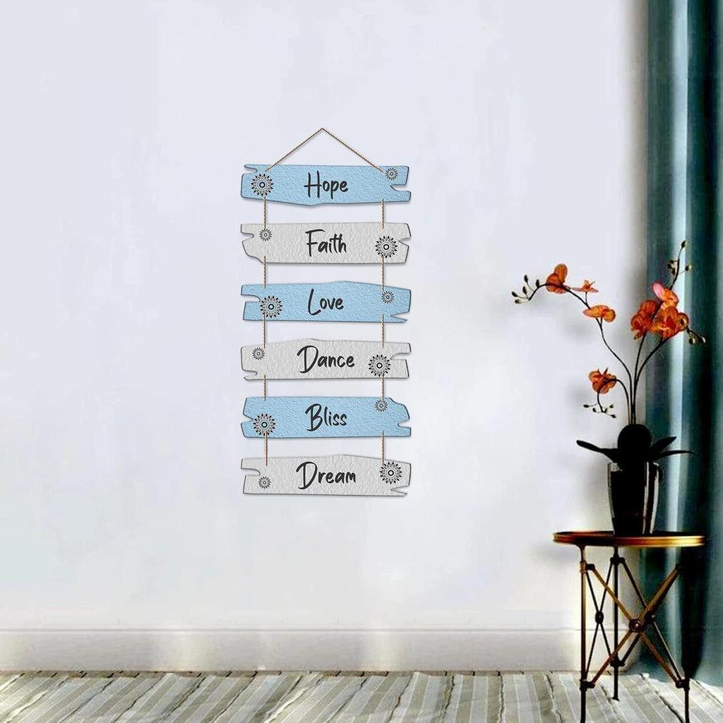 Wall Hanging Wood Art Decoration Item for Living Room | Bedroom | Home Decor | Gifts | Quotes Decor Item | Wood Art For Hall | Modern Decorationc