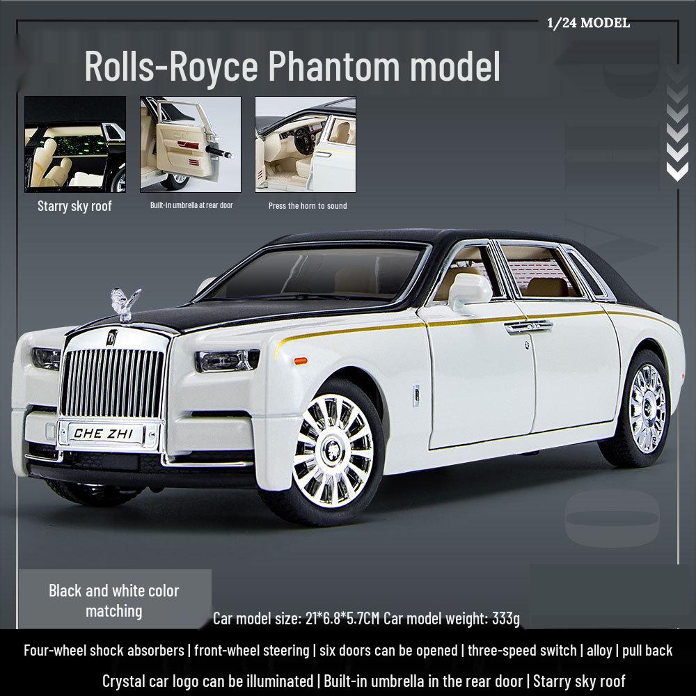 Zhi 1:24 Phantom Starry Sky Alloy Toy Car with Sound & Light, Pull Back Action, and 6 Openable Parts