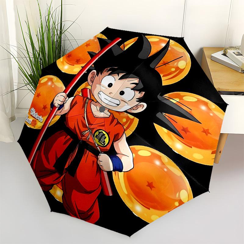 1pc Dragon Ball Z, GokuOpen/Close Umbrella-Windproof, Compact Travel Umbrella, Sturdy 8-Rib Shaft, Outdoor Accessory1170