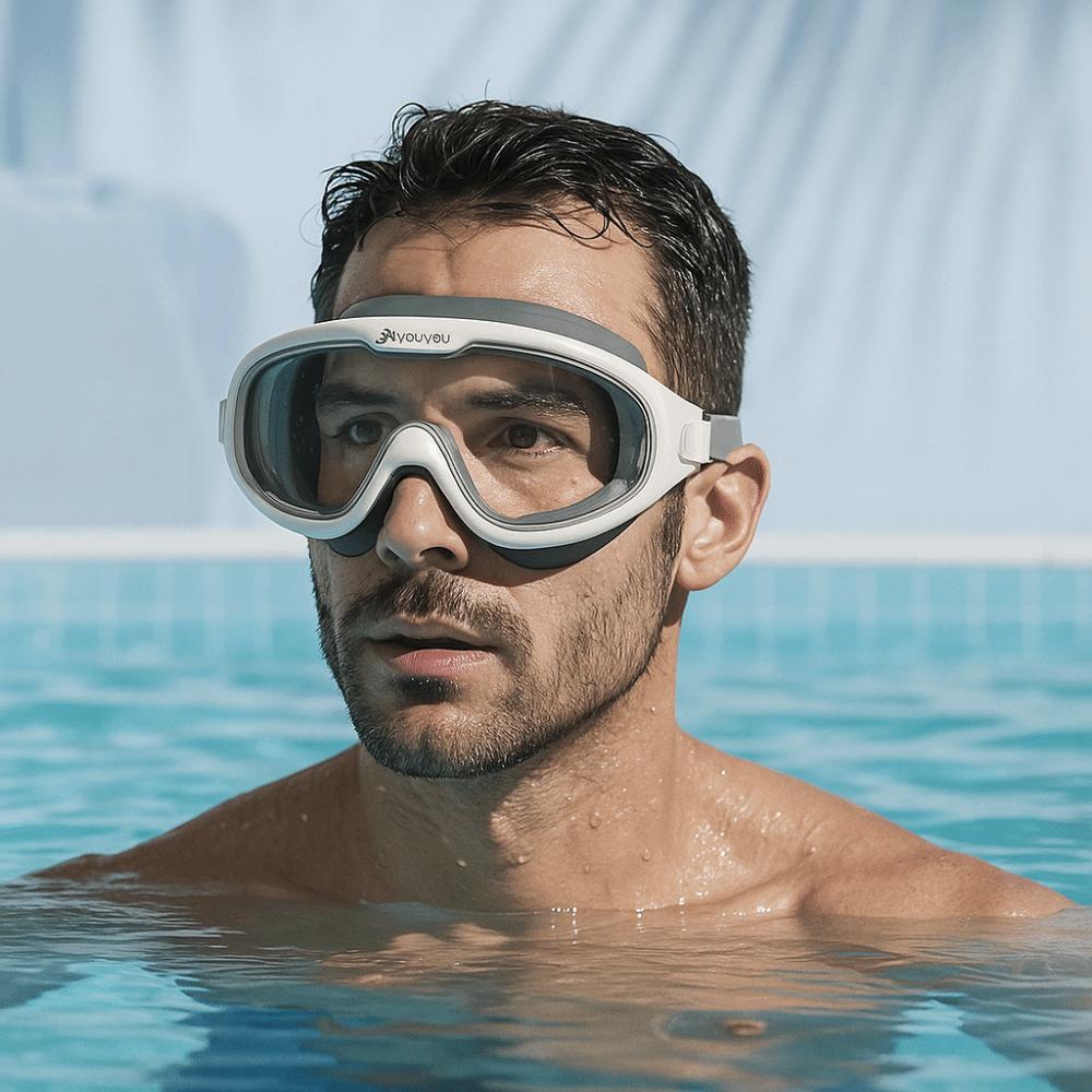 High-Definition Freediving Mask Anti Fog Diving Mask Comfortable Swimming Goggles  For Women