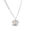 Beixi S925 Sterling Silver Sweet Pearl Shell Pendant Necklace