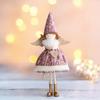 Christmas Angel Doll Ornament Handcrafted Fabric Angel Doll Plush Fairy Elf Figurine for Christmas Party New Year Birthday Wedding Decor