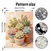 Succulent pearl painting handmade DIY 5D creative ornaments living room home decoration painting