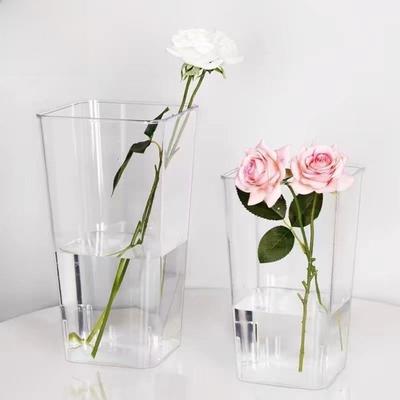 Acrylic Flower Bucket Modern Flower Wake Up Vase New Flower Vase  Home Decoration