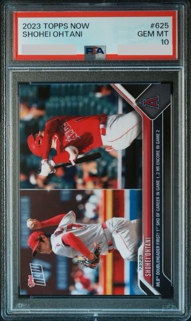 [PSA Authenticated] Shohei Ohtani #625 Commemorative Card: Doubleheader First! 1st SHO of Career In Game 1, 2 HR Encore In Game 2 (PSA10)