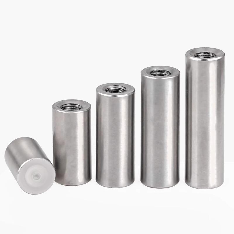 Pin Cilindric din Oțel Inoxidabil 304 cu Filet Interior M4/M6/M8 și Orificiu - Coloană de Suport și Ghidare