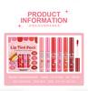 6 stk/boks Tear-Off Lip Gloss Set Vanntett Varig Matt Rød Peel Off Liquid Lipstick Lip Dye Tattoo Tinted Non-Ticky Lip Glaze