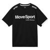 Movesport Short-Sleeve Shirt, Descente, Crew Neck, Volleyball, [EC Exclusive], Sweat-Wicking,