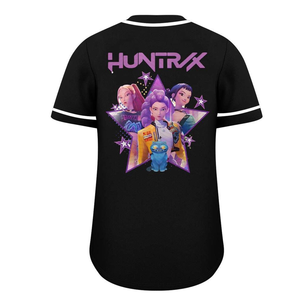 Children's Casual Cartoon Print Short-sleeved Baseball Jerseys Children's Sportswear Top