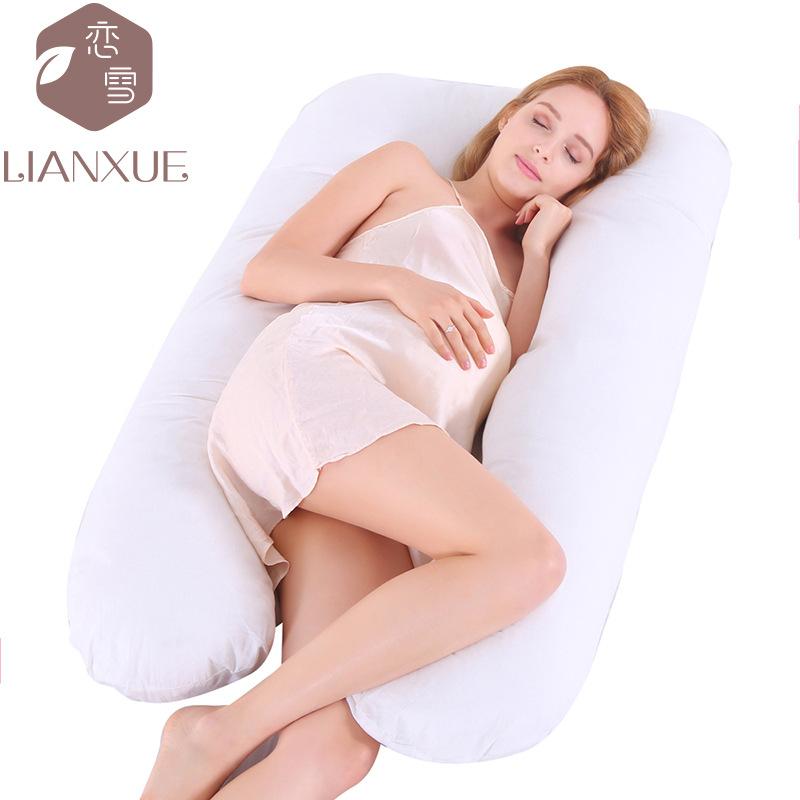 Crystal Velvet U-shaped Pregnancy Pillow Waist Protection Side Sleeping Pillow Breastfeeding Multifunctional Hug Pillow