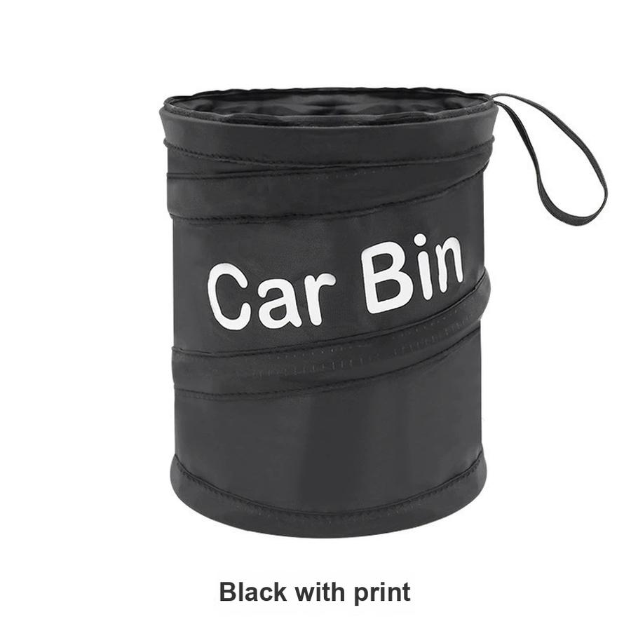 Car Folding Trash Can Vehicle Seat Organizer Camping Spiral Bucket