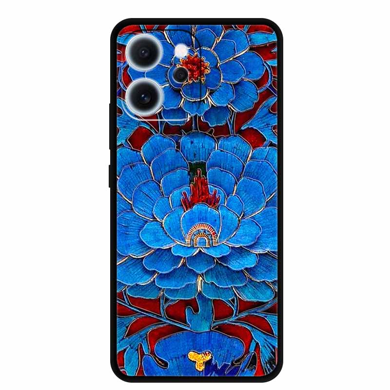 3D Flowers Emboss Fundas For OPPO Reno 15F 5G Case Soft Silicone Phone Cases For OPPO Reno 15F Back Covers Shell Coque 6.57"