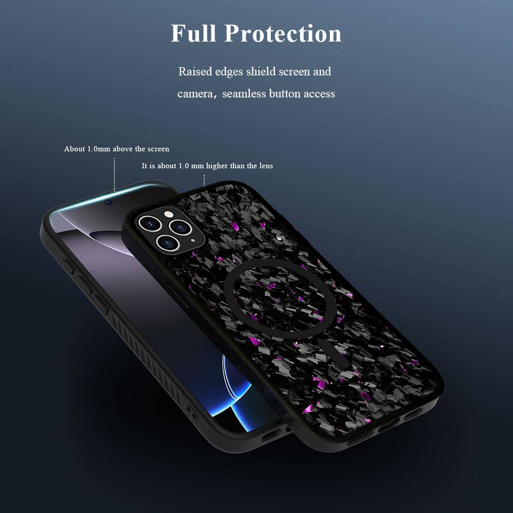 

Forged Carbon Fundas Magnetic Phone Case For IPhone 16 15 14 13 12 11 17 Pro Max Plus Wireless Charge Cover iPhone 15pro max