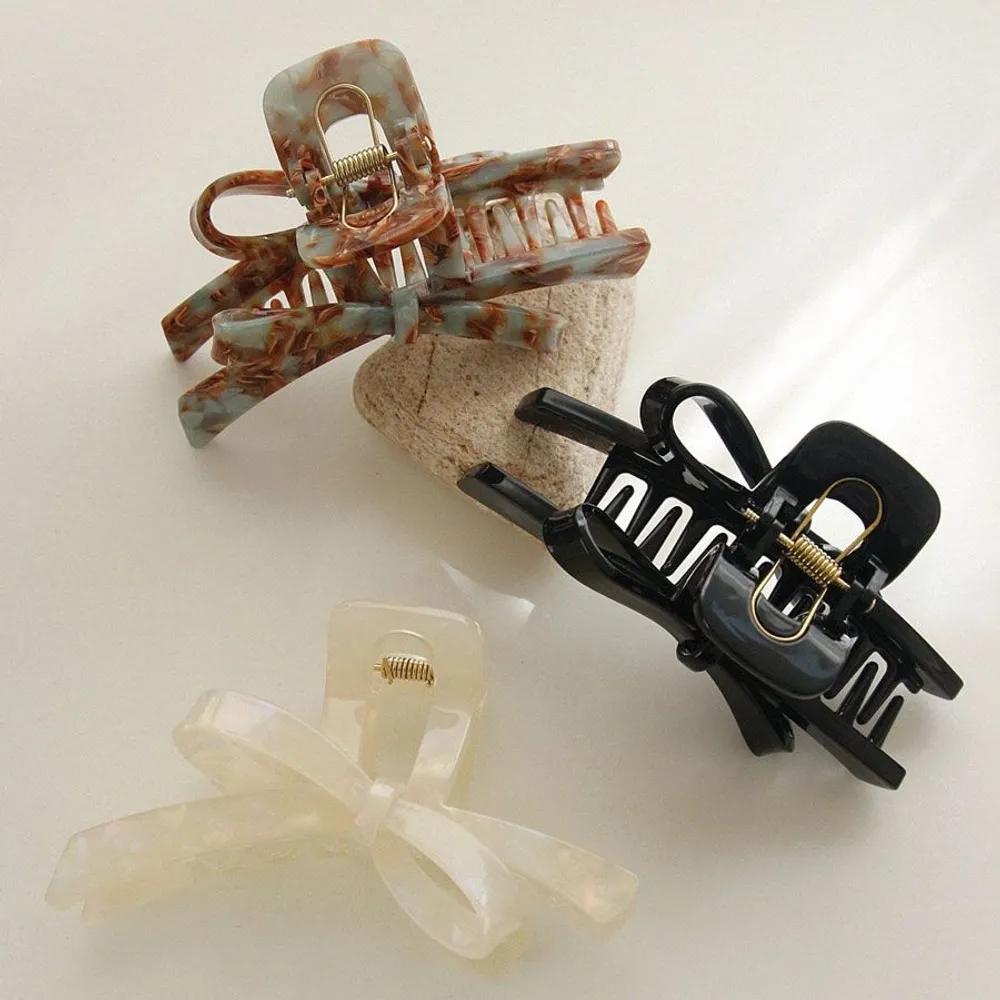 bydaisy Asymmetrical Ribbon Hair Clip Bh0960 black
