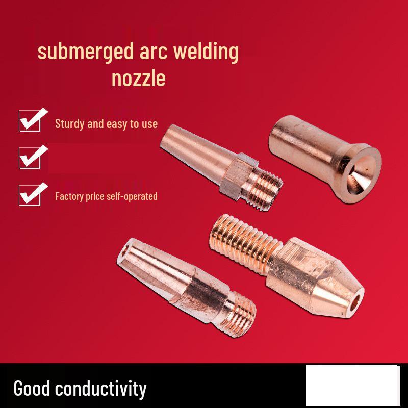 Purple Copper Hexagonal Submerged Arc Welding Nozzle - Conductive Gas Shielded Welding Accessories
