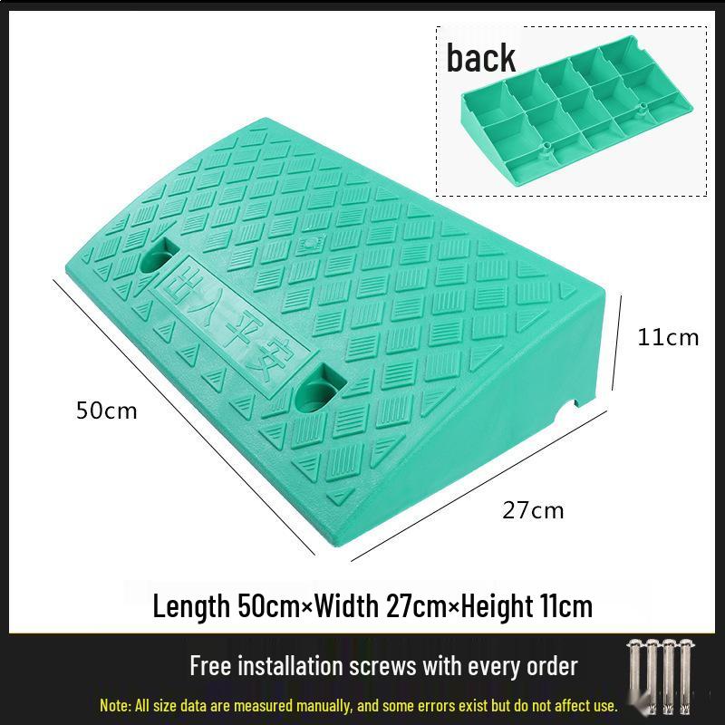 Car Ramp Sill Pad - Plastic Vehicle Curb Slope & Speed Bump