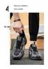 2025 Men's Breathable Korean Style Trendy Thick Sole Sports Dad Shoes