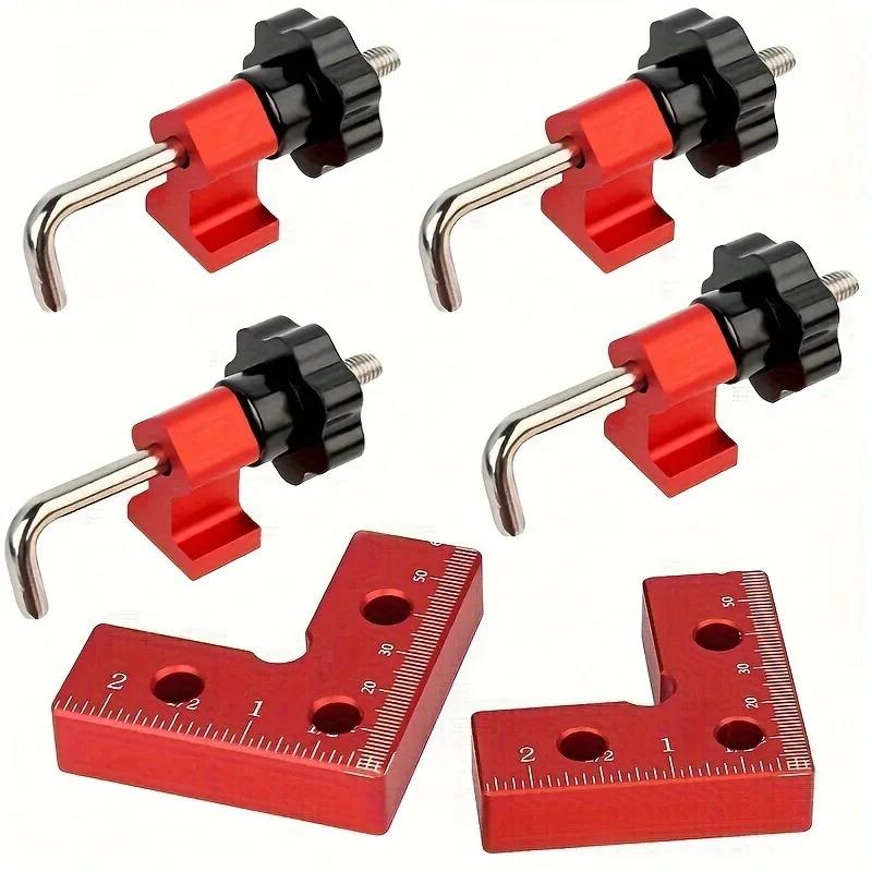 

Aluminum Alloy Square Ruler 90 Degree Installation Fixed Ruler Woodworking Ruler Woodworking Tools