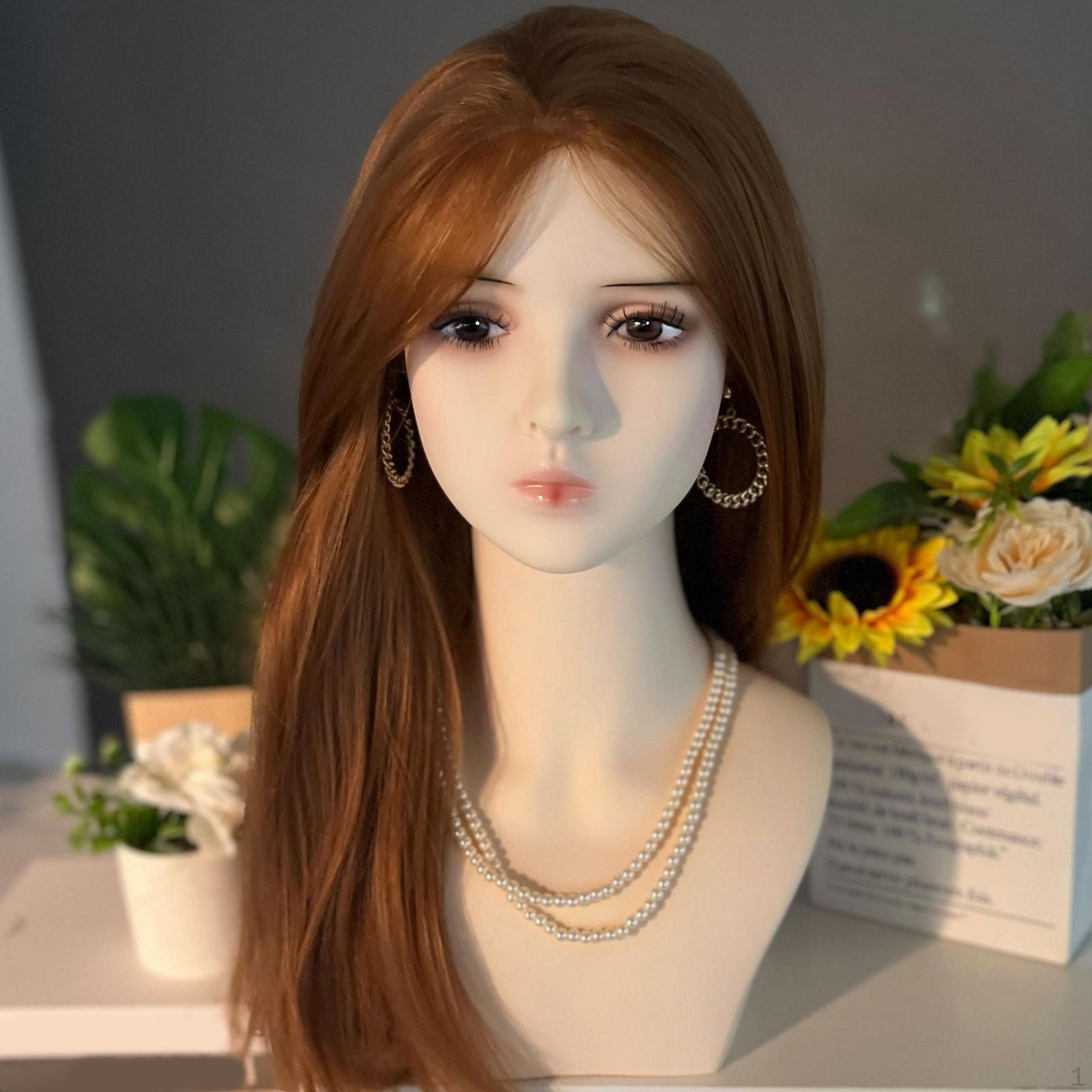 

Женская голова-манекен с макияжем, многоцелевой профессиональный манекен-бюст, подставка для показа