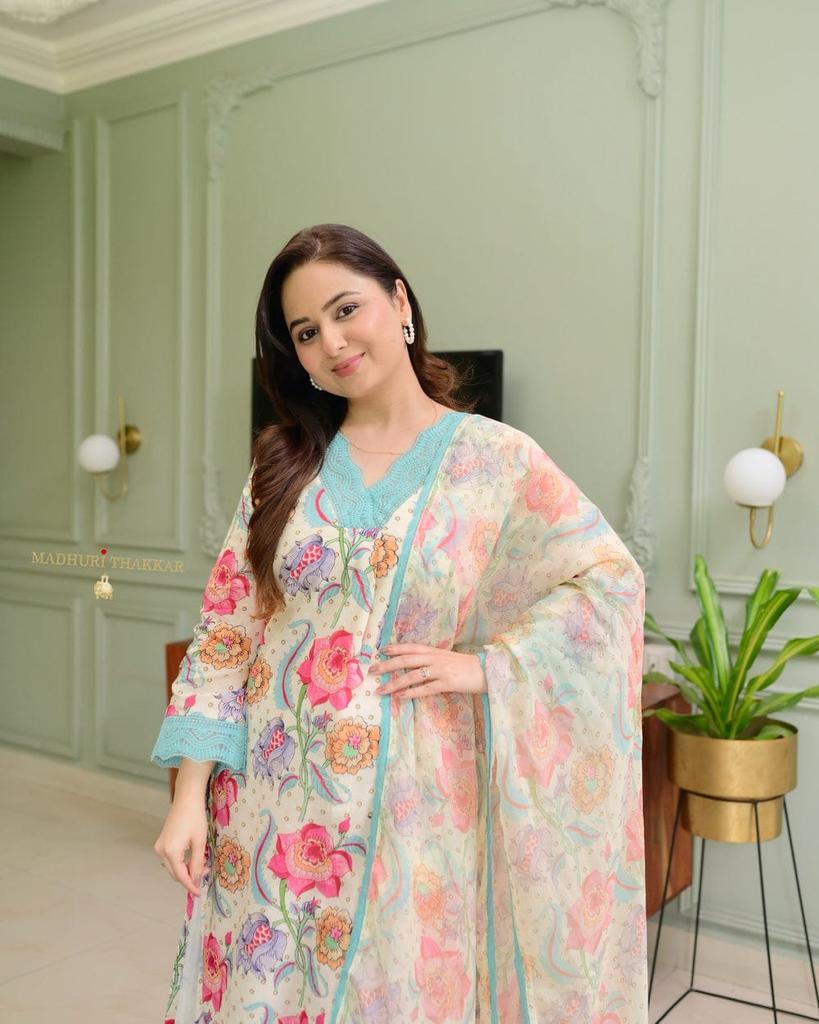 Bollywood Top Tunic Kurta Pant Dupatta Set Indian Women Designer Salwar Suit Kurti Dress