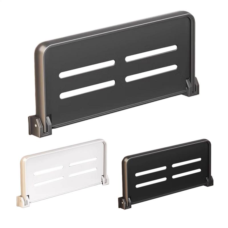 RV Folding Shelf For Shower Rack Organizer Campers Fold-Down Wall Shelf Aluminum Wall Storage Rack RV/Campers Interior Accessory