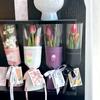 20 Pieces Waterproof Single Flower Wrapping Bags Transparent Romantic Bouquet Packaging Bag Plastic Integrated