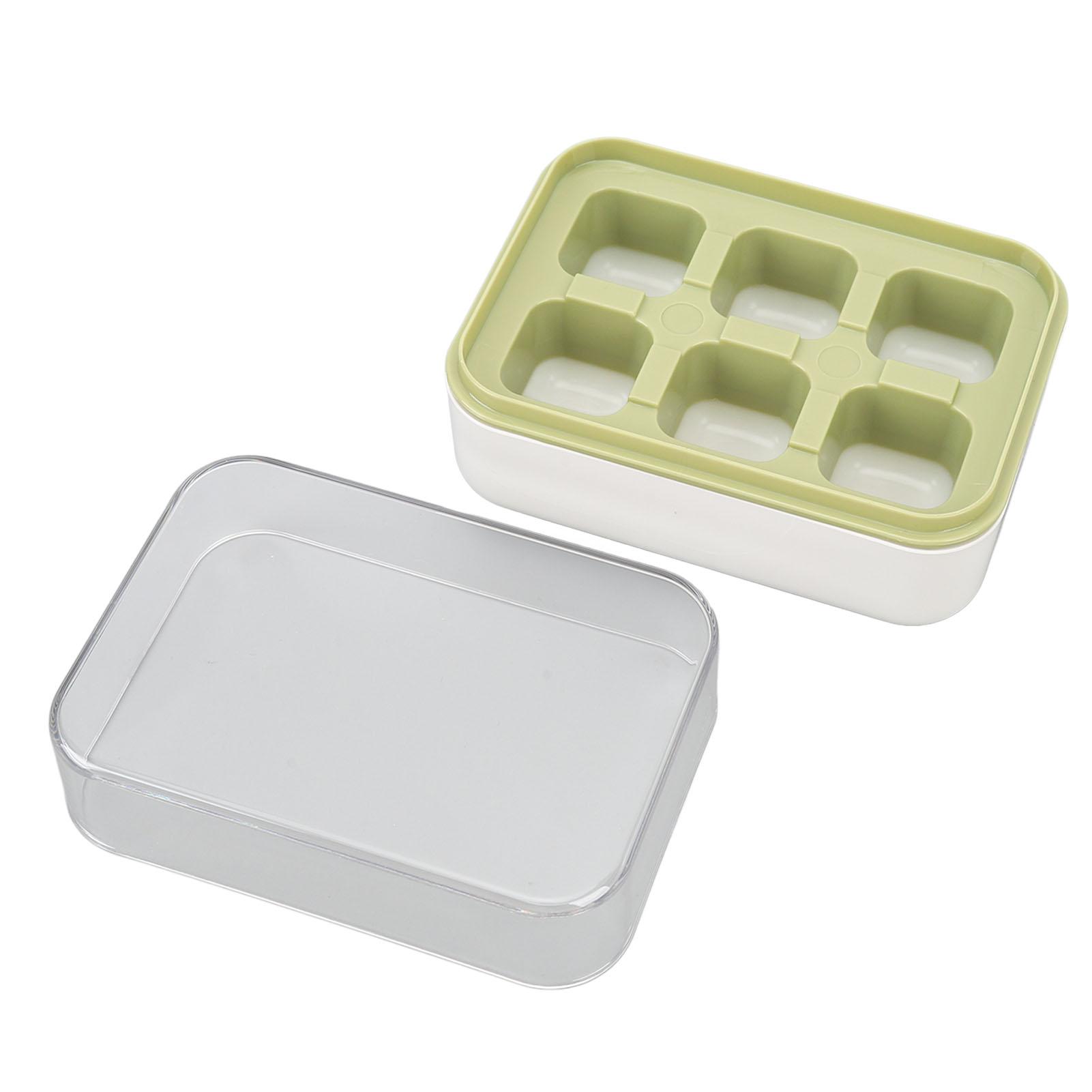 

Форма для льда с крышкой 6 кубиков силиконовая мини-форма для льда для морозильной камеры коктейлей виски напитков легко