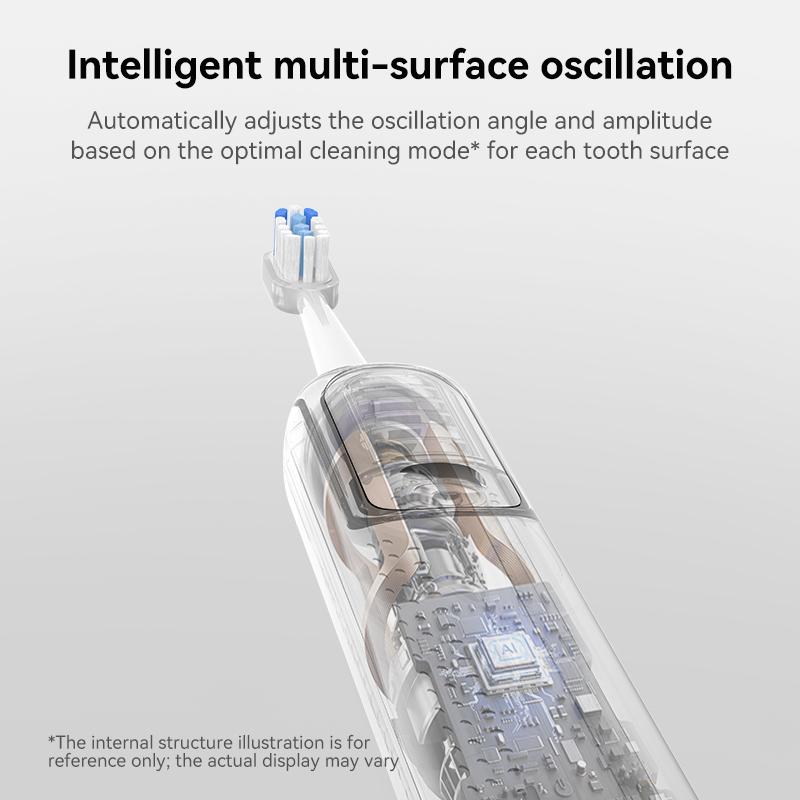 C11 Electric Toothbrush Sonic Sweeping Toothbrush 30 Scientific Swing 1 Brush Handle 2 Brush Head