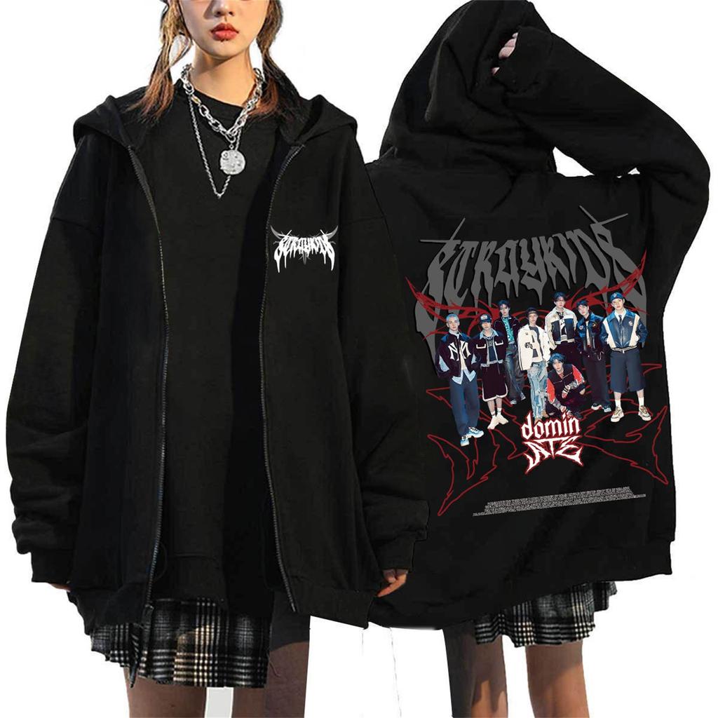 Women's Fashionable Comfortable Casual Long-Sleeved Printed Zip-Up Sweatshirt