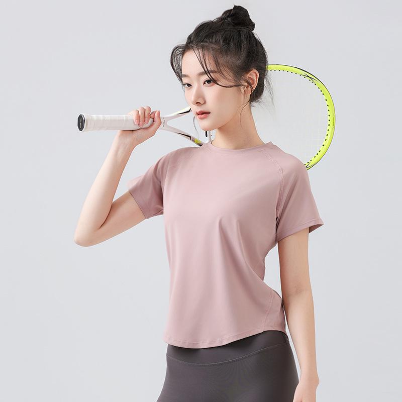 2024 Women's Slim Fit Breathable Quick-Dry Short-Sleeved Yoga & Running T-Shirt