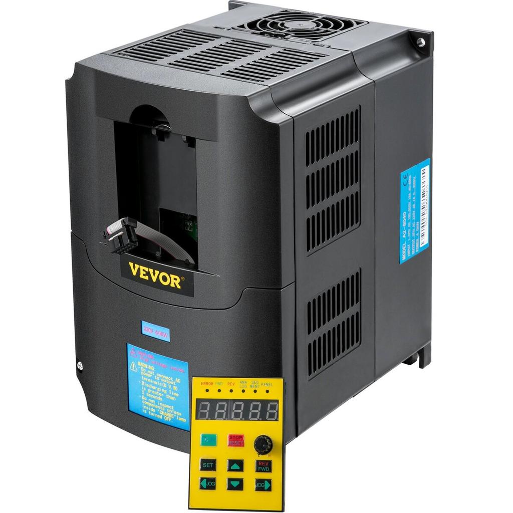 Variable Frequency Drive, AC 220V Input 4KW Variable Frequency CNC Drive Inverter Converter, VFD 5.5HP 1 or 3 Phase Input, 3 Phase Output, CNC Motor