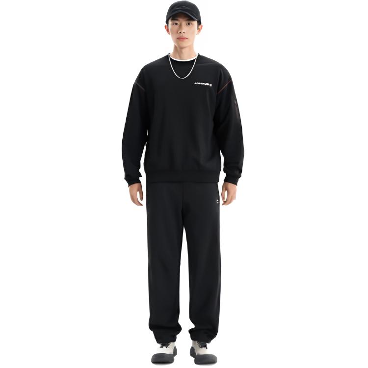 Li Ning Outdoor Series Loose Fit Pullover Round Neck Sweatshirt Unisex sweatshirt AWDW439-1