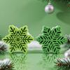 Christmas Snowflake Candle Mold Handmade Aroma Candle Epoxy Resin Silicone Molds DIY Chocolate Cookies Baking Tool