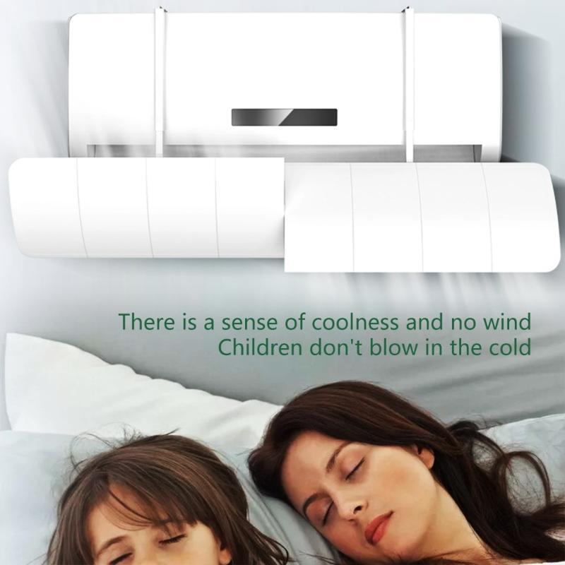 Air Conditioner Breeze Blocker Breathable Air Conditioning Wind Shield Baffle for Bedrooms Living Rooms and Offices