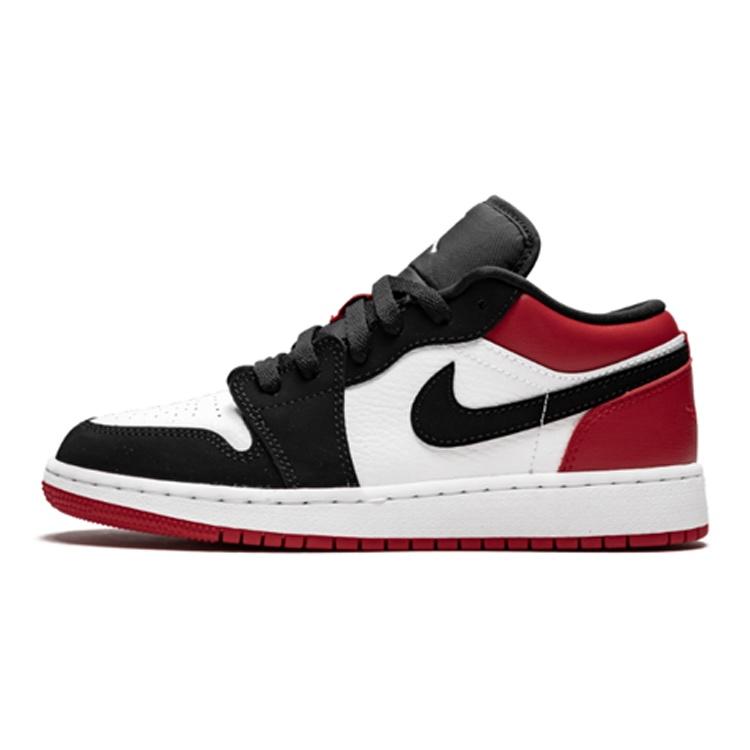 (GS) Air Jordan 1 Low Black Toe Kids 553560-116 EU 37.5