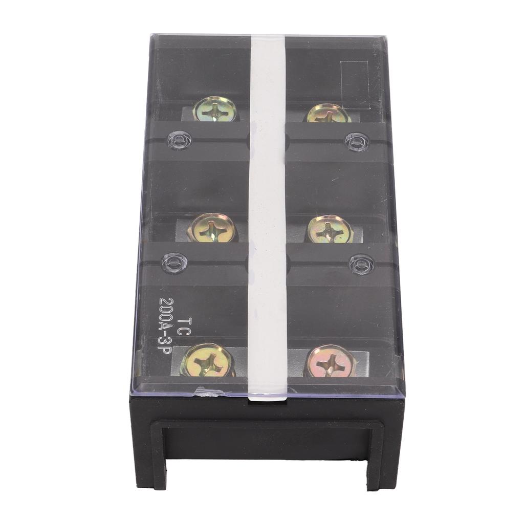 Terminal Strip Dual Row High Current Screw Terminal Block with PC Cover for Lighting Power