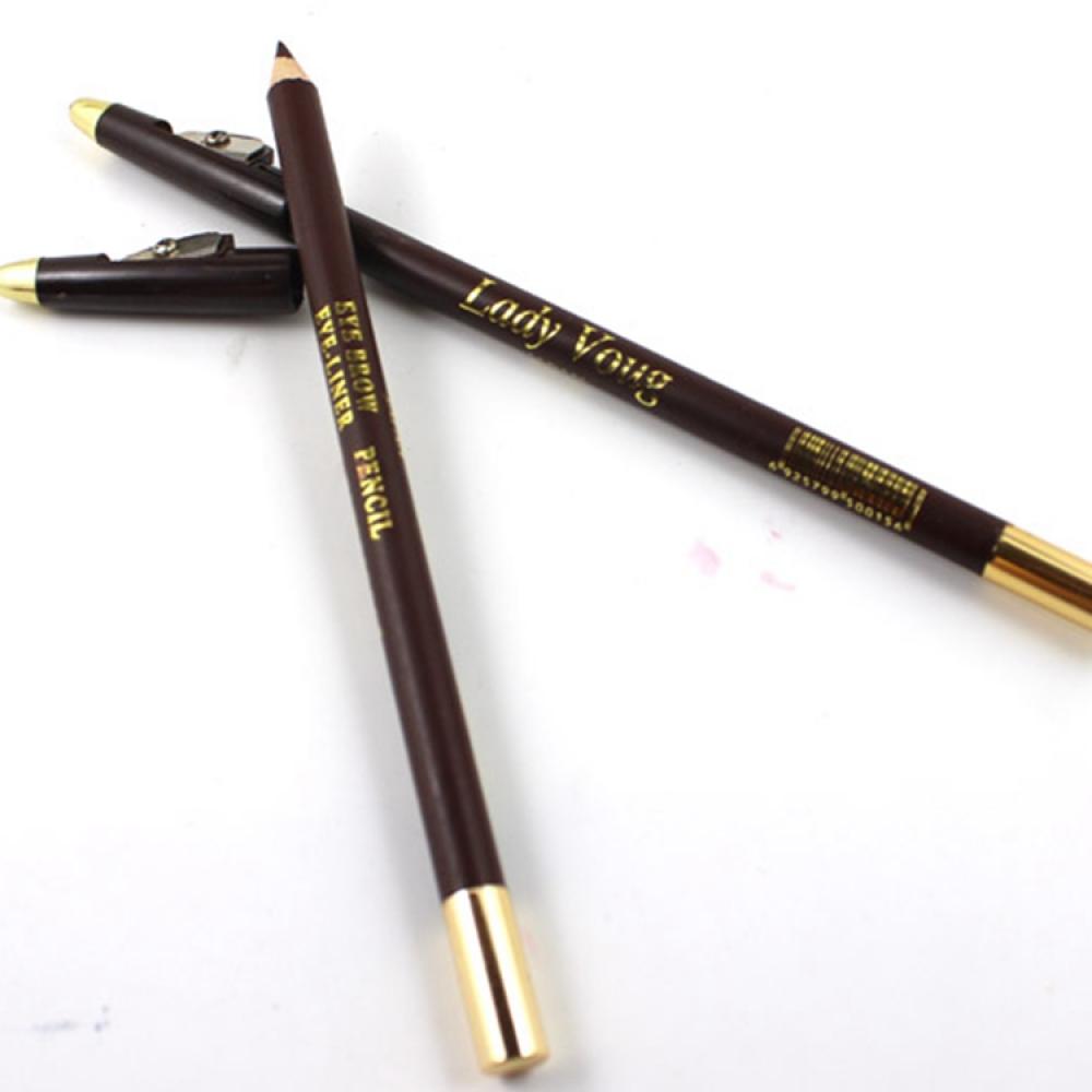 New Long Makeup Beauty Eyebrow Pencil Sharpener  Lid Waterproof Eye Liner